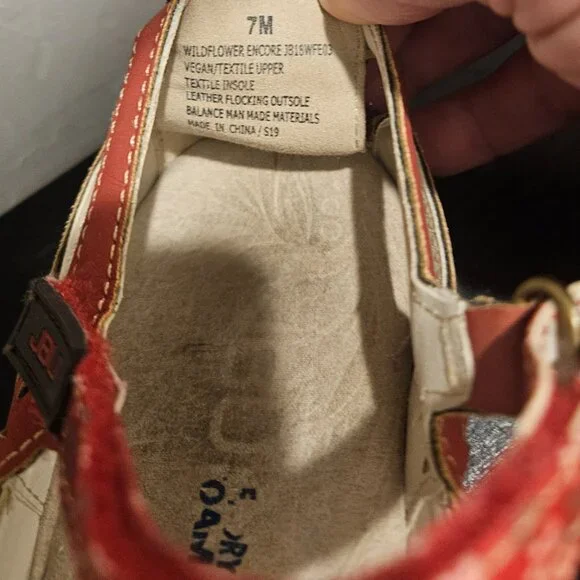 Mary Jane, Vegan Upper, Red JBU by Jambu Wildflower Encore size 7M - Picture 9 of 15